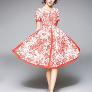 Coeur de vague A-line dress